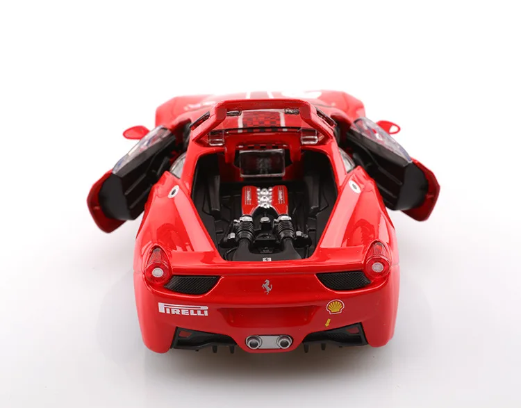 1:24 Высокая модель Ferrari сплава модель гоночной машины Rafa 458 гоночный выпуск № 5 автомобиль для детей Подарки