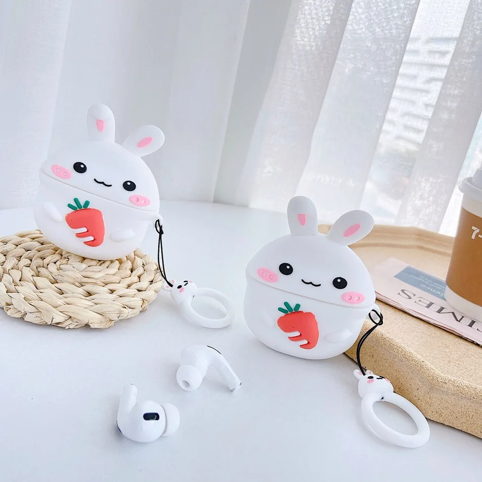 3D чехол для наушников для Airpods Pro Чехол силиконовый милый рыбка Пингвин Мультяшные наушники/Earpods чехол для Apple Air pods Pro 3 чехол s