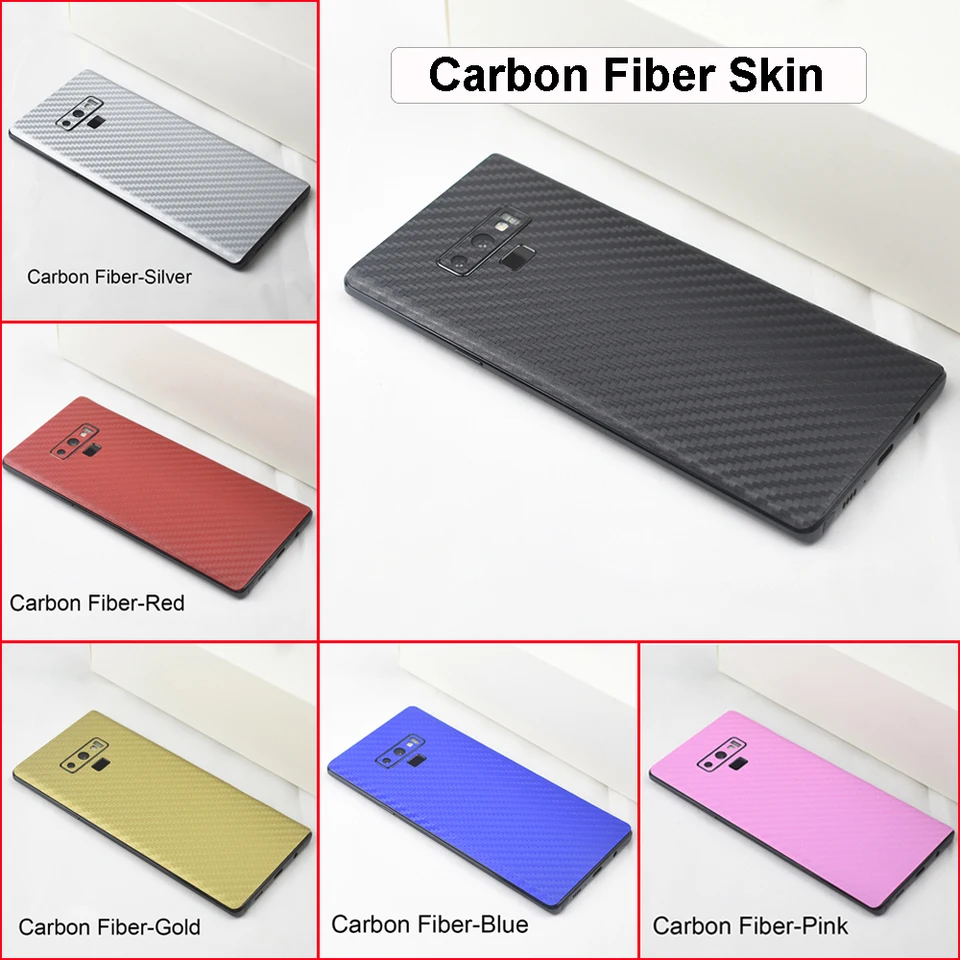 Carbon Fiber Galaxy Note 10 Plus Skin 3D Carbon Fiber Leather Wood