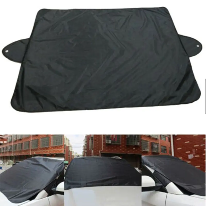 

Car Windshield Cover Sun Shade Snow Ice Dust Frost Removal Truck Van SUV Suction U1JF
