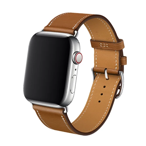 Кожаный ремешок для Apple watch band 4 5 3 44 мм 40 мм ремешок для часов One tour correa 42 мм 38 мм браслет iwatch аксессуары для ремешка - Цвет ремешка: 3-Fauve