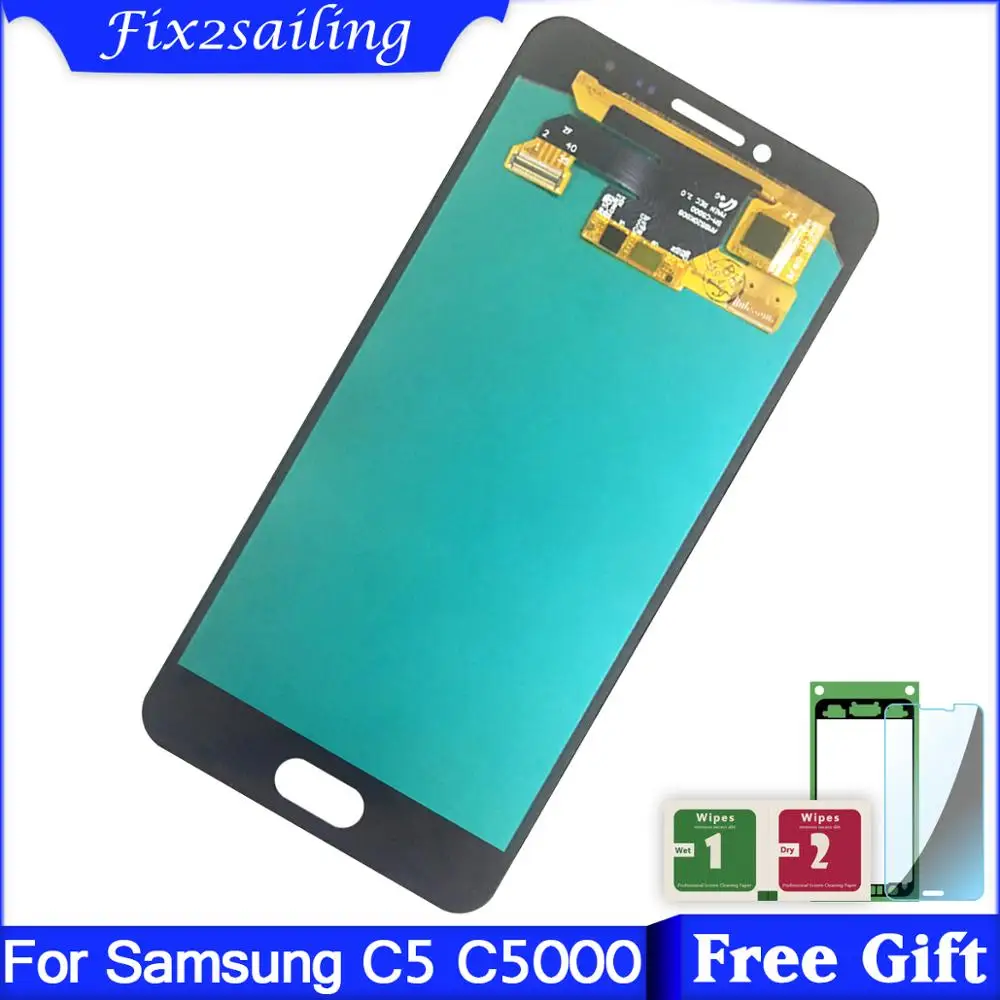 Супер Amoled LCDS для Samsung Galaxy C5 C5000 ЖК-дисплей сенсорный экран в сборе запасные части