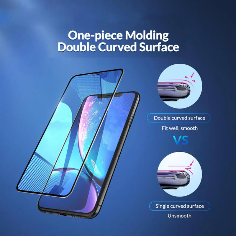 

Full Coverage Fiber Protective Glass For Iphone X Xs Max Xr 6 6s plus Screen Protector Anti Broken Glass for Iphone 7 8 plus