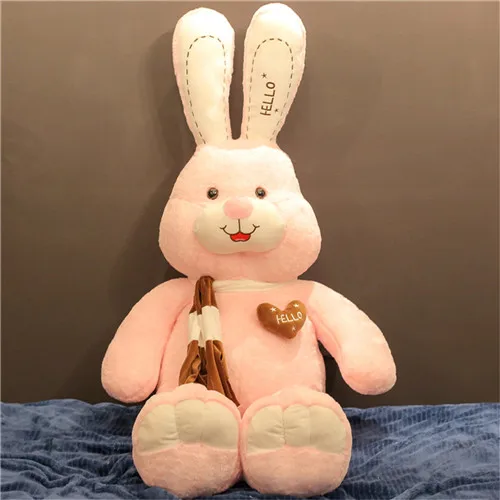 Fancytrader 59'' JUMBO Kawaii Giant Stuffed Rabbit Plush Toy Doll Cute Anime Bunny Hugging Pillow for Girl Gift Decoration 150cm (10)
