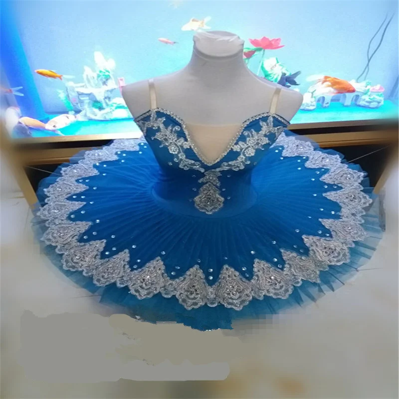 2021 New Adult Professional Ballet Tutus Blue Ballet Dance costume Adult Costume Tutu Dance