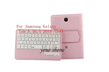 

Lichi Keyboard Case For Samsung Galaxy Tab A 10.5 2018 T590 T595 T597 SM-T590 Removable Bluetooth Keyboard Leather Funda+Gift.