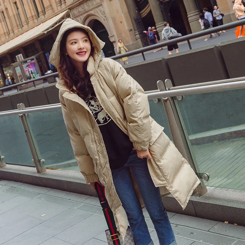 

Down Jacket Cotton-padded Clothes Women's Mid-length 2019 Winter New Style Korean-style over-the-Knee Cotton-padded Clothes Wint