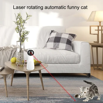 

2020 New Creative Funny Pet LED Laser Toy Cat Exercise Training Entertaining Toy Multi-Angle Adjusted Cat Teasing Device