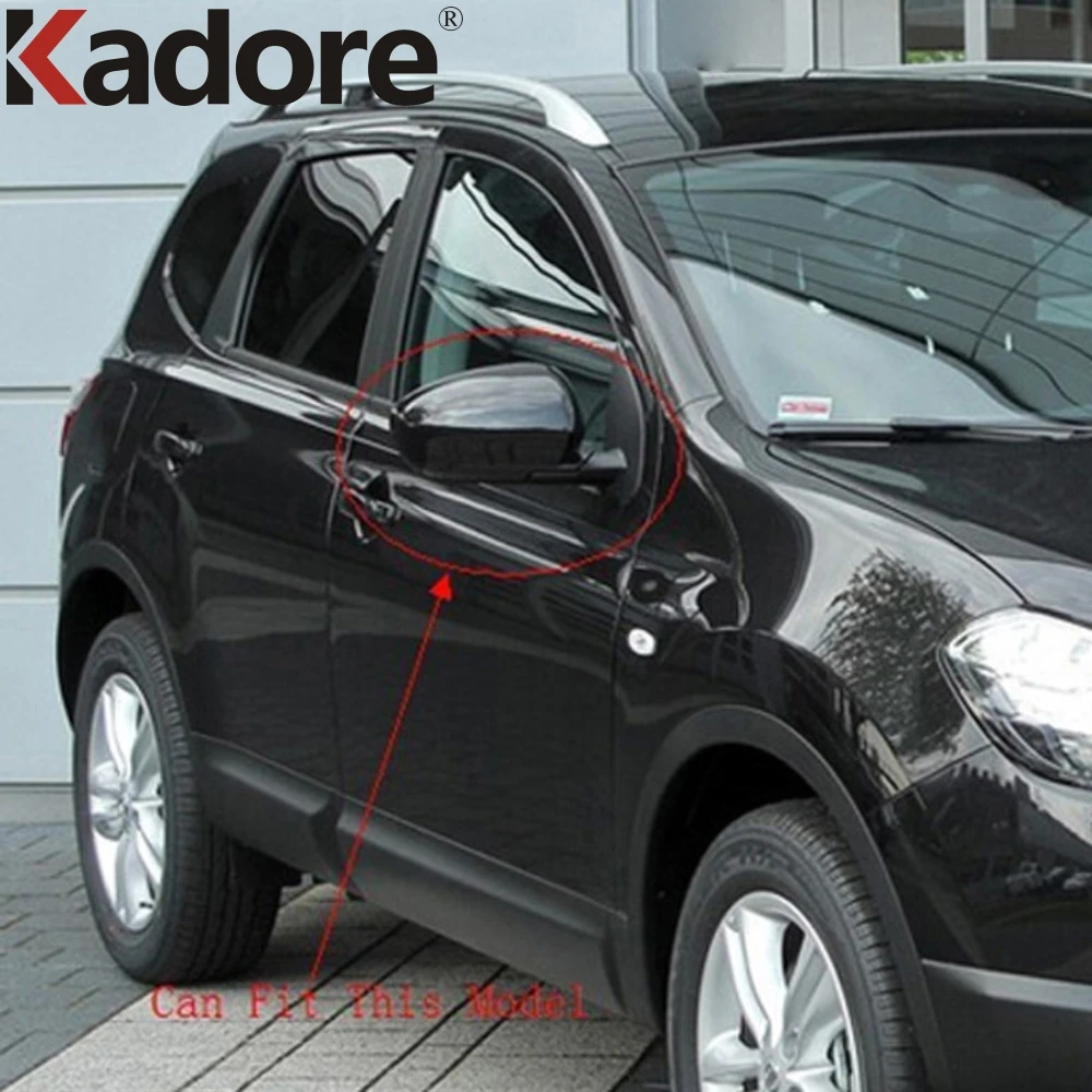 2 шт. хромированные накладки на боковые зеркала заднего вида для Nissan Qashqai 2007 2008 2009