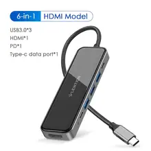 Usb-хаб USB 3,0 HDMI адаптер док-станция для MacBook Pro 13,3 аксессуары USB-C Тип C 3,0 разветвитель 6 Порты и разъёмы usb-хаб с PD зарядки