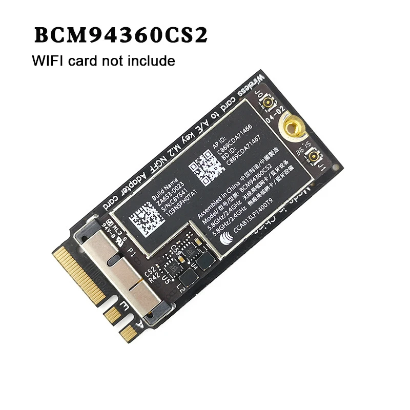 Для Apple BCM94360CS2 BCM943602CS беспроводная сетевая карта-адаптер NGFF для настольных