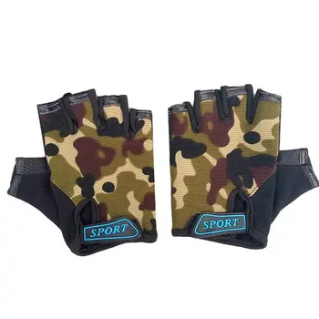 

Children Half finger Gloves for Bicycle Cycling Camping Hiking Boys Girls Outdoor Sports MTB Road Mountain Bike