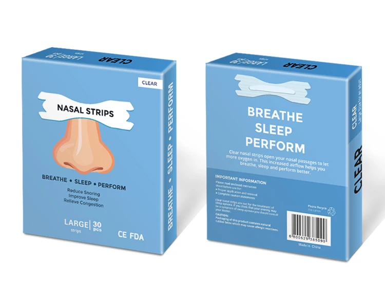 60pcs=2 boxes Better Breathe Nasal Strips Anti Snoring Transparent