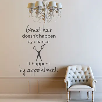 

Hair Studio Decor Hair Salon Stickers Hair Stylist Wall Decal Hairdress Quote Vinyl Art Removable Window Poster Mural W748
