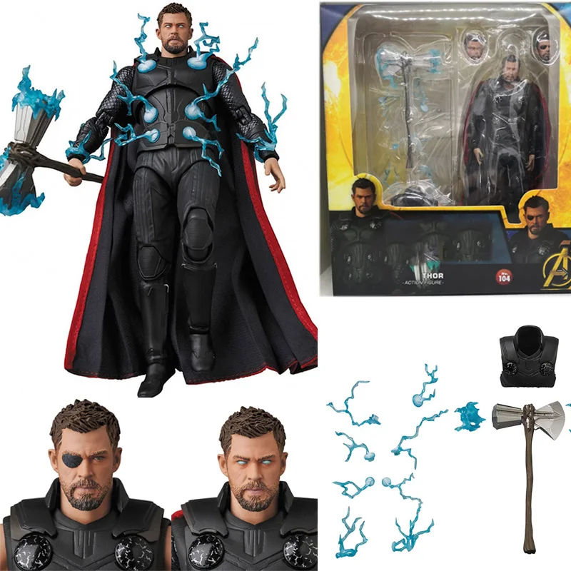 Mafex Thor Action Figure 104 Collection Model Toy Gift For 