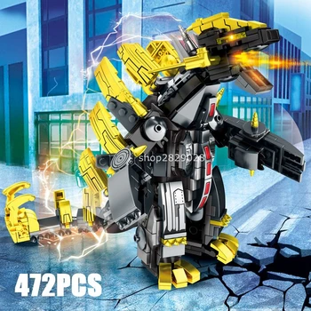 

472pcs Ultraman Belial Fusion Monster Grand King Megalos Model Building Blocks DIY boy Bricks Educational Toy