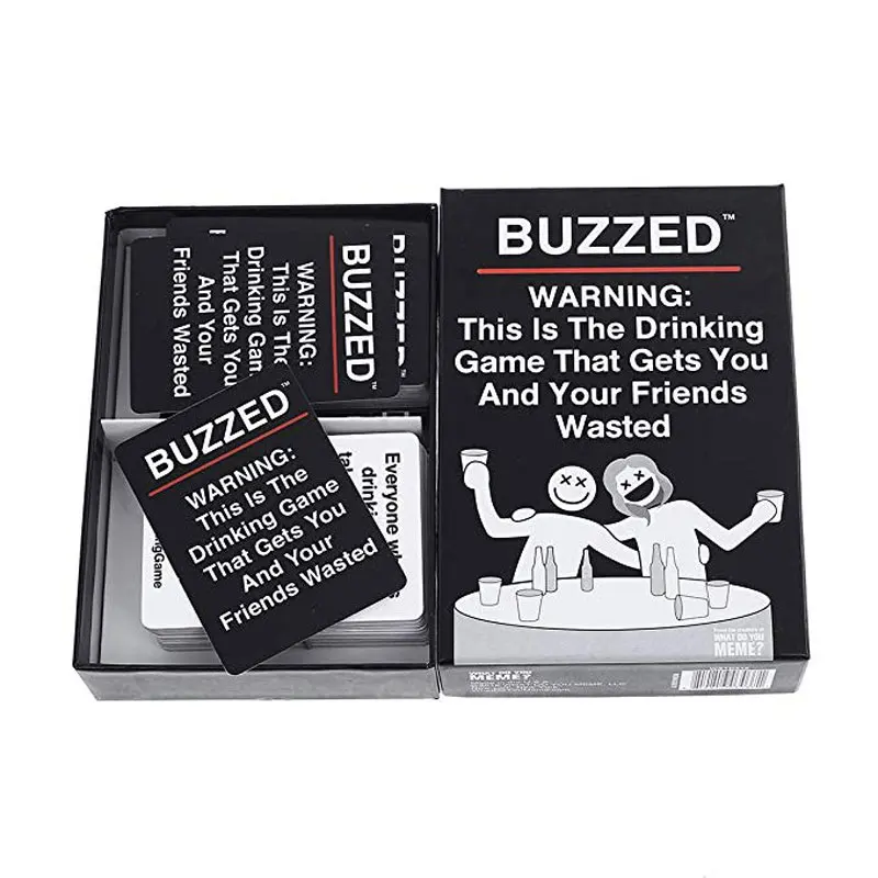 Buzzed board games Zumbado- this is the drinking game that makes you and your drunk friends! Board game card