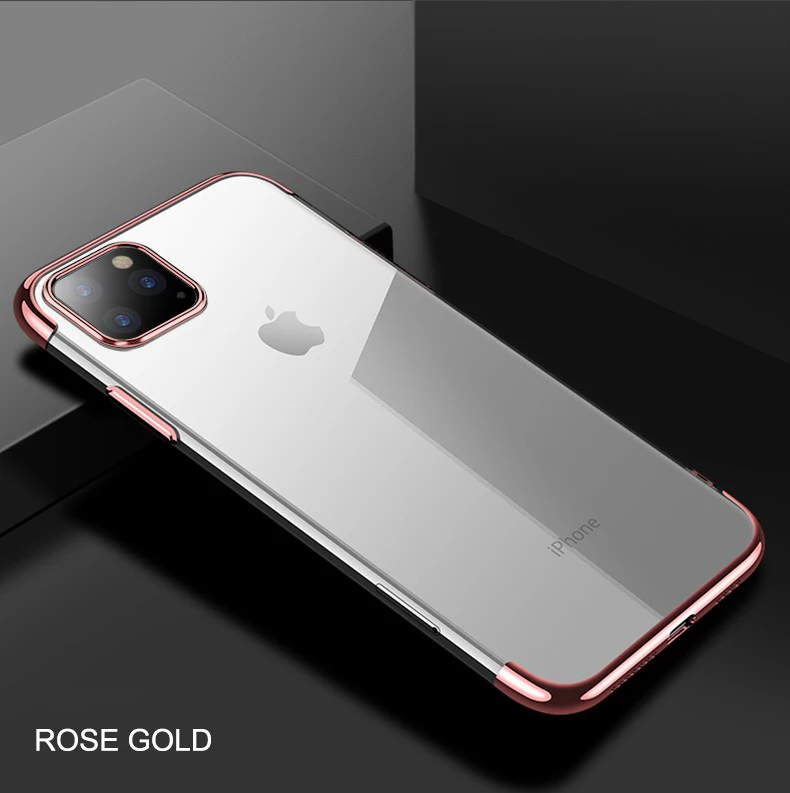 Arvin чехол для iPhone 11 6," дюймов роскошный позолоченный мягкий, с бесцветным прозрачным чехол для телефона для iPhone 11 Pro Max чехол для телефона чехол s