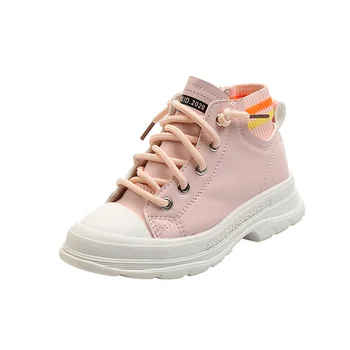 

Children Snow Boots 2020 Autumn Cotton Martin Shoes Boys Girls Waterproof Non-slip Ankle Boots Kids Leather Boots Fashion