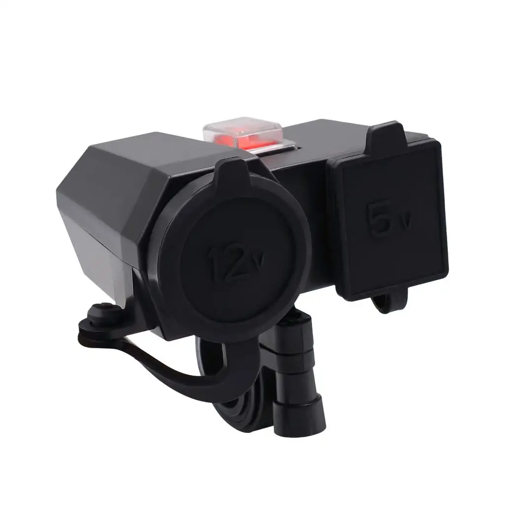 12V двойной USB мотоцикл сотовый телефон GPS питание розетка зарядное устройство +
