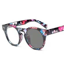 Круглые прогрессивные многофокусные очки переходные фотохромные солнцезащитные очки для чтения очки с разметкой для чтения дальний прицел FML