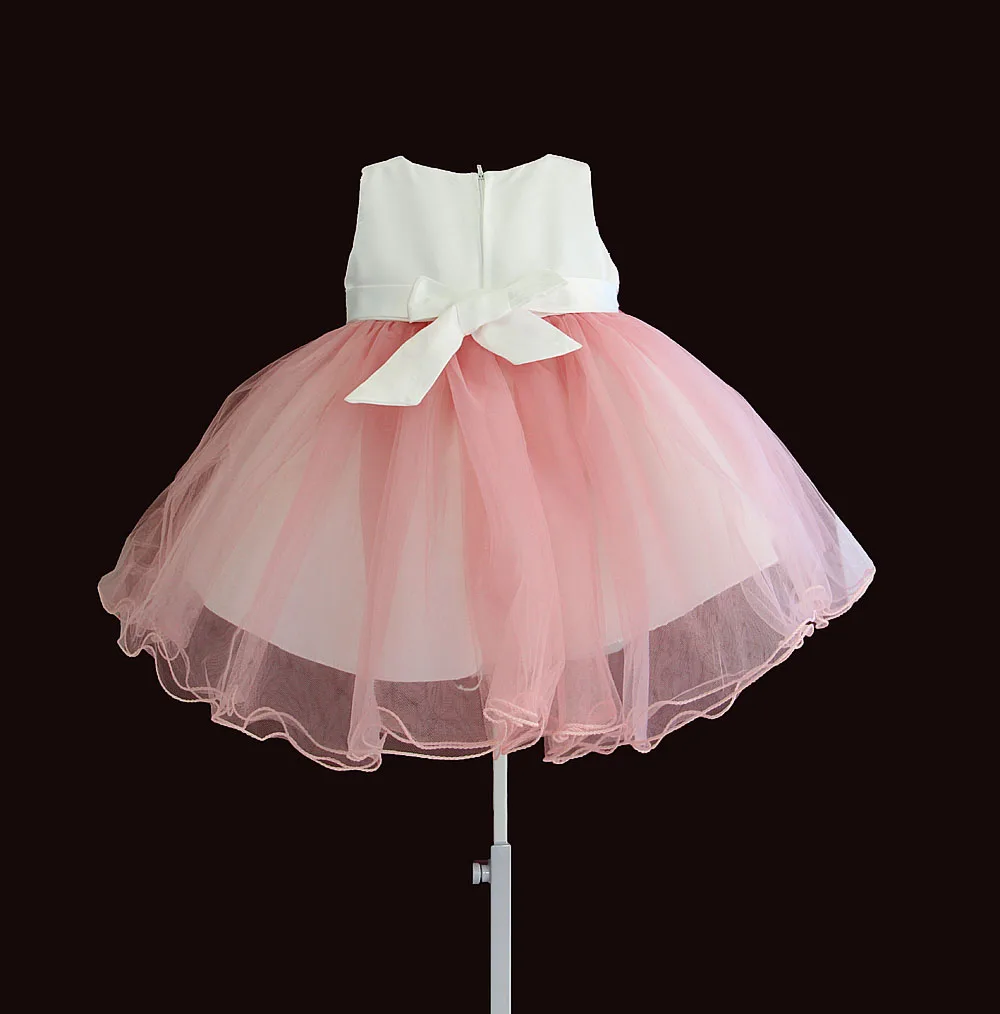 Детские платья для девочек с цветочной вышивкой; элегантное детское вечернее платье; платье для крещения с жемчугом для девочек; vestido infantil От 6 месяцев до 4 лет