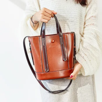 

2019 Pack Fashion Bucket Bag Women's Shoulder Bag Slant Bag Large Capacity