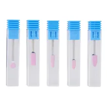 Горячая 1 шт. керамический сверло для ногтей Высокое качество нержавеющая сталь Маникюр Педикюр кутикула чистая мельница инструменты аксессуары