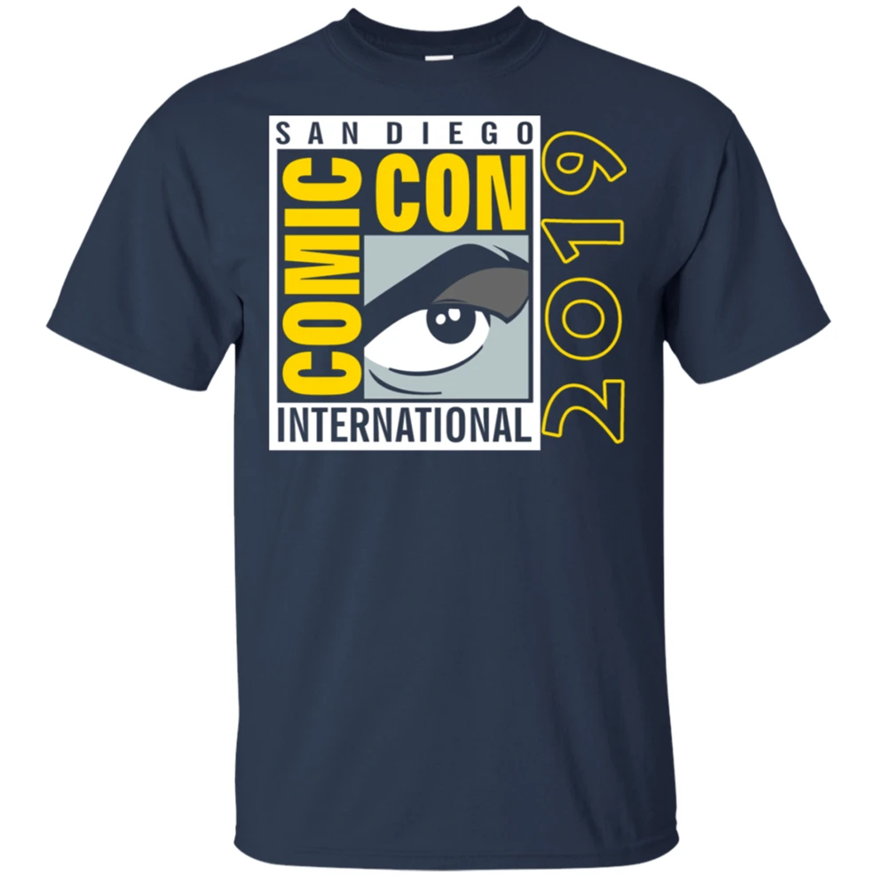 

Comic-Con 2020 International San Diego Logo T-Shirt Even Unisex Tee Adult Size Wholesale Tee Shirt