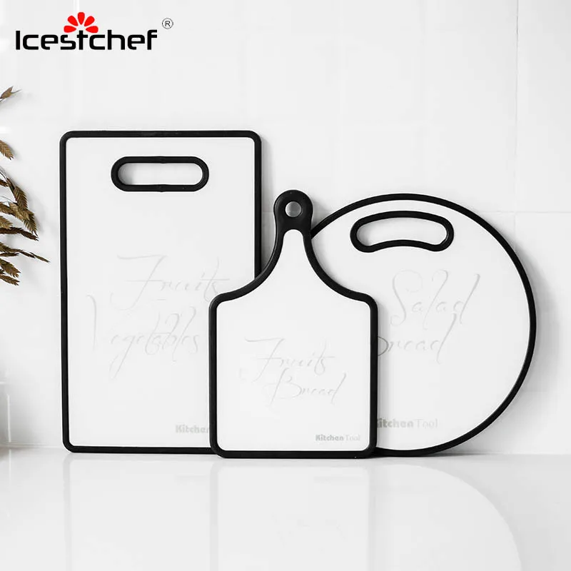 

ICESTCHEF PP Marble Chopping Blocks Double Sides Cutting Board Fruit Vegetable Non-slip Chopping Board Kitchen Accessories