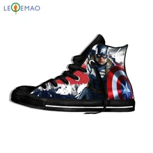 Кроссовки с принтом логотипа на заказ; Лидер продаж; Мужская обувь «Капитан Америка»/«супергерой»; дышащая парусиновая обувь; Zapatos De Mujer; Уличная обувь