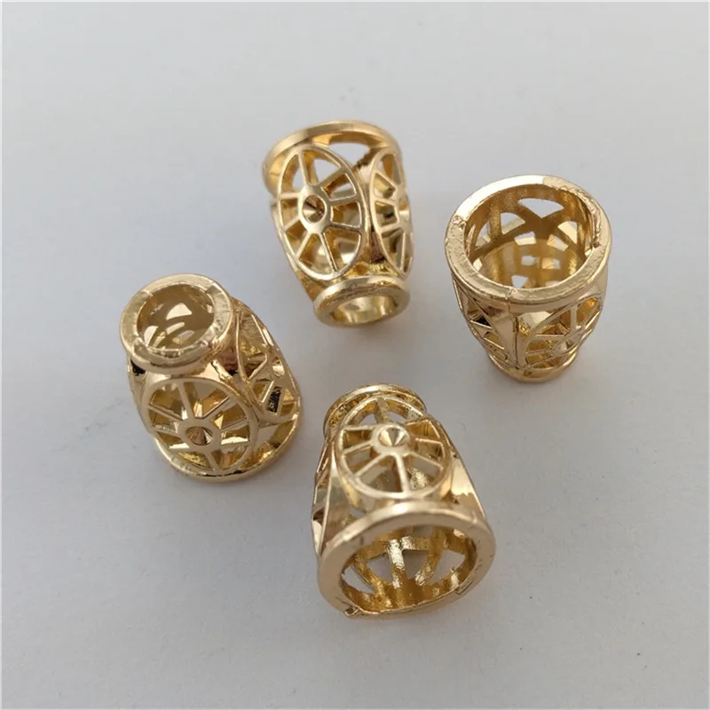 10Pcs Metal Hanging Bell Hanging Rope Deduction DIY Decorative Buckles Ropes Buckles Down Jacket Pants Headbands Rope Button decorative buckles ropes