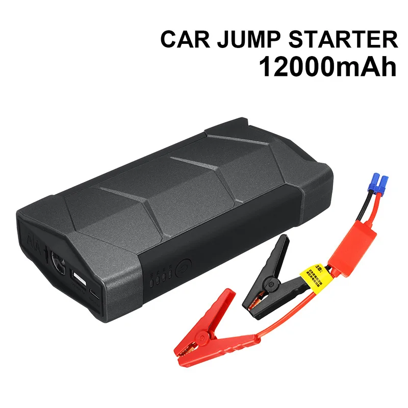 12V автомобиль скачок стартер 12000mPortable автомобильный аккумулятор usb усилитель Зарядное устройство Мощность банк Авто многофункциональное аварийное пусковое устройство