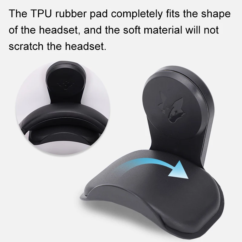 Wall mounted Earphone Stand ABS TPU Multi functional Game Headphone Holder Bracket Display Shelf