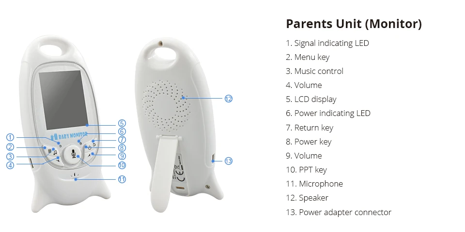 3.2 Inch Baby Monitor 