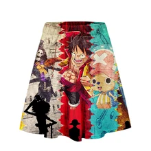 Женская юбка с высокой талией Осенняя плиссированная юбка длиной до колена, 3d цельная юбка из аниме, стрейчевая юбка, костюмы из фильмов и ТВ