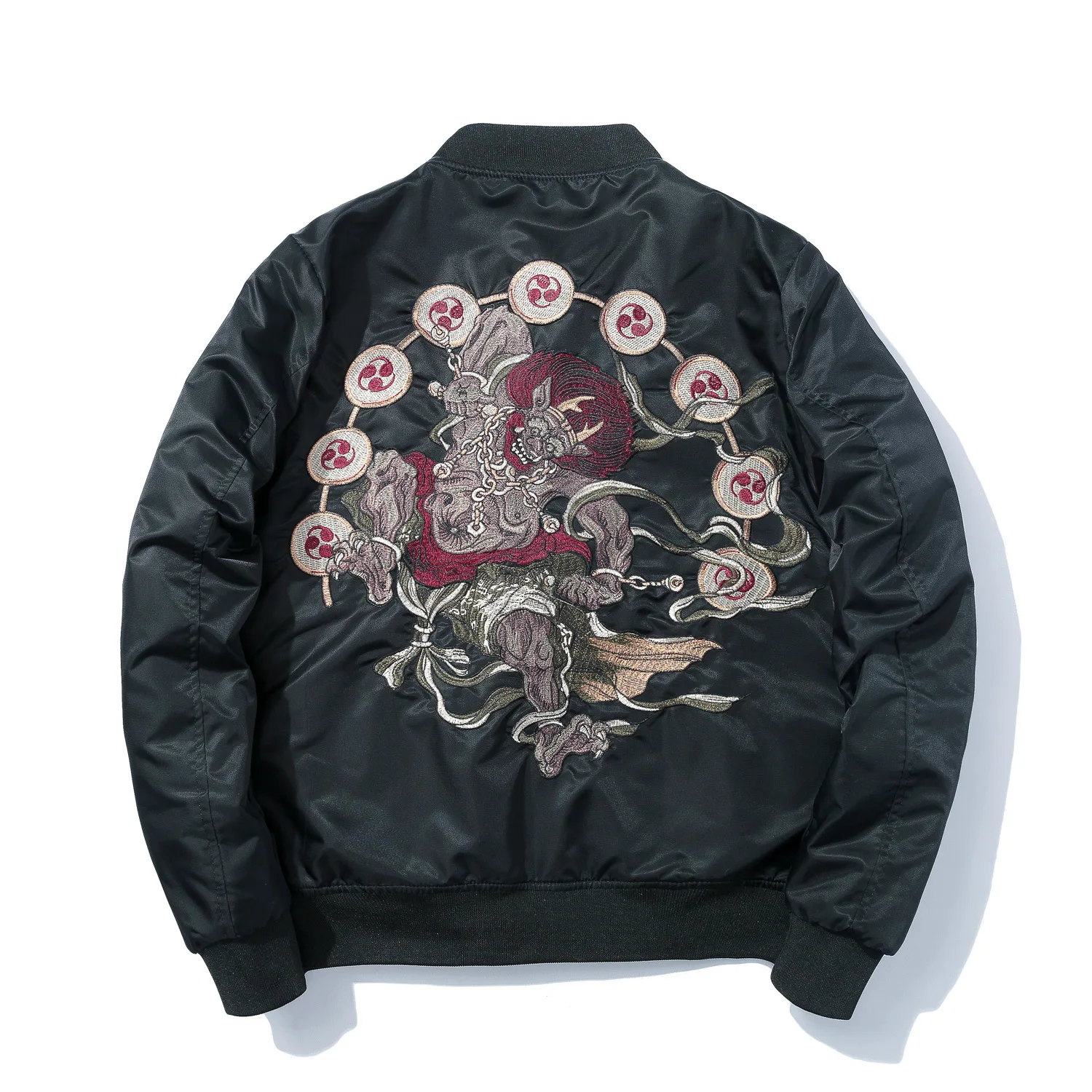 

2019 Spring And Autumn Men's Chinese-style Embroidered Coat Men's Flight Jacket Popular Brand Embroidered Coat Couples National