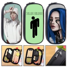 Billie Eilish чехол для карандашей, косметичка для женщин, косметичка billie elish, косметичка для девочек-подростков, пенал, школьный чехол, принадлежности