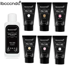 IBCCCNDC 30 г полигель для наращивания ногтей кристаллический гелевый полигелевый гель для ногтей УФ светодиодный твердый гель акриловый строительный гель