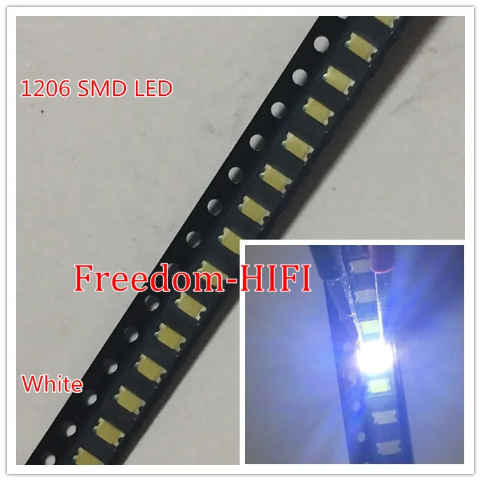 200Pcs SMD 0402 0603 0805 2835 3528 1206 5050 5730 3014 Светодиодный белый/теплый белый/Branco диод поверхностного монтажа супер яркий светодиодный лазерный диод