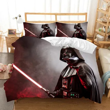 

Darth Vader Bedding Set 3D Print Star Wars Microfiber Bed Cover Teens Bedroom Decor Bedspread Single Double Full Queen King Size