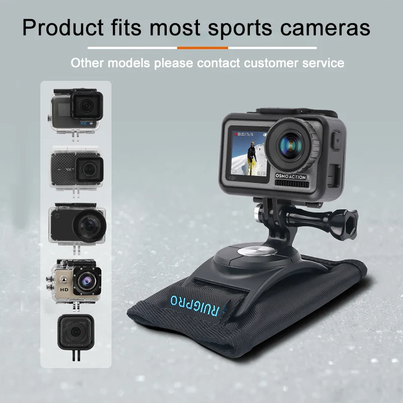 360 Degree Rotation Quick Release Backpack Belt Button Mount Buckle Clip Adapter for DJI OSMO Action Camera