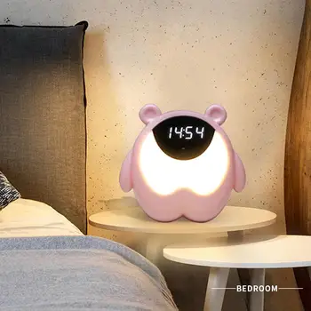 

Portable Night Light 2020 Alarm Clock Anti-Sleep Pink Sky Blue Alarm Clock Night Light New Arrive Table Lamp Home Decor LED