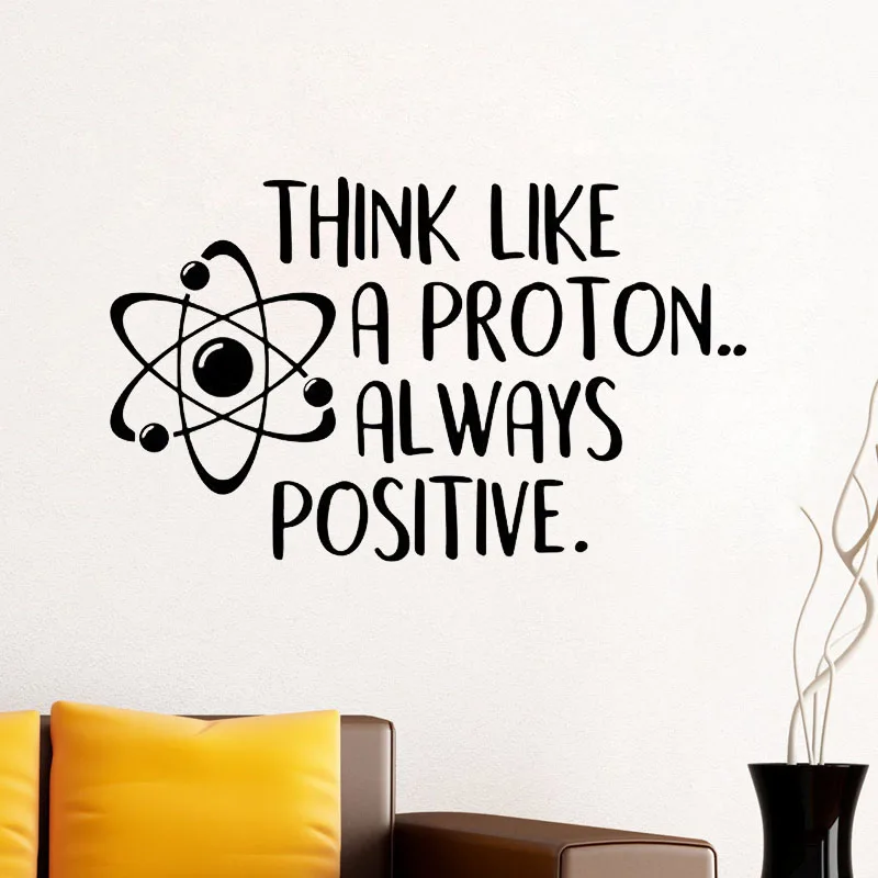 Think like a Proton Stay Positive Sticker 3 in Size 1 Qty
