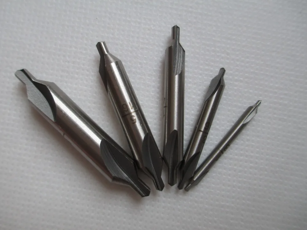 5 шт. 1/8 &quot3/16&quot 1/4 &quot5/16&quot 3/8 &quotHSS комбинированный центр сверла зенковки биты
