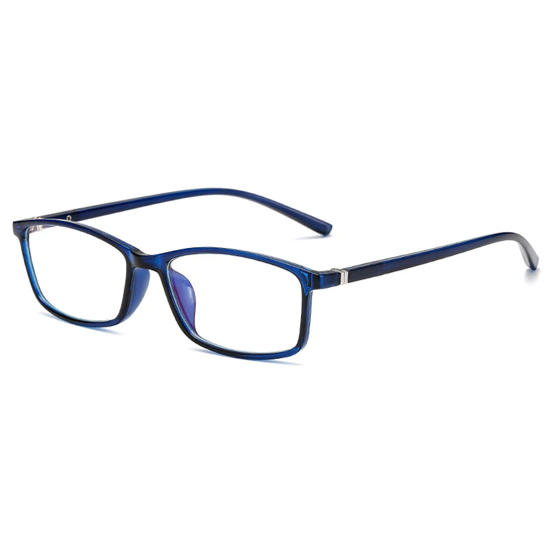 Seemfly, анти-синий светильник, очки для близорукости, Ретро стиль, для женщин, мужчин, бизнес, близорукие очки, унисекс, очки, диоптрий, от 0 до-4,0 - Цвет оправы: blue myopia 2.0