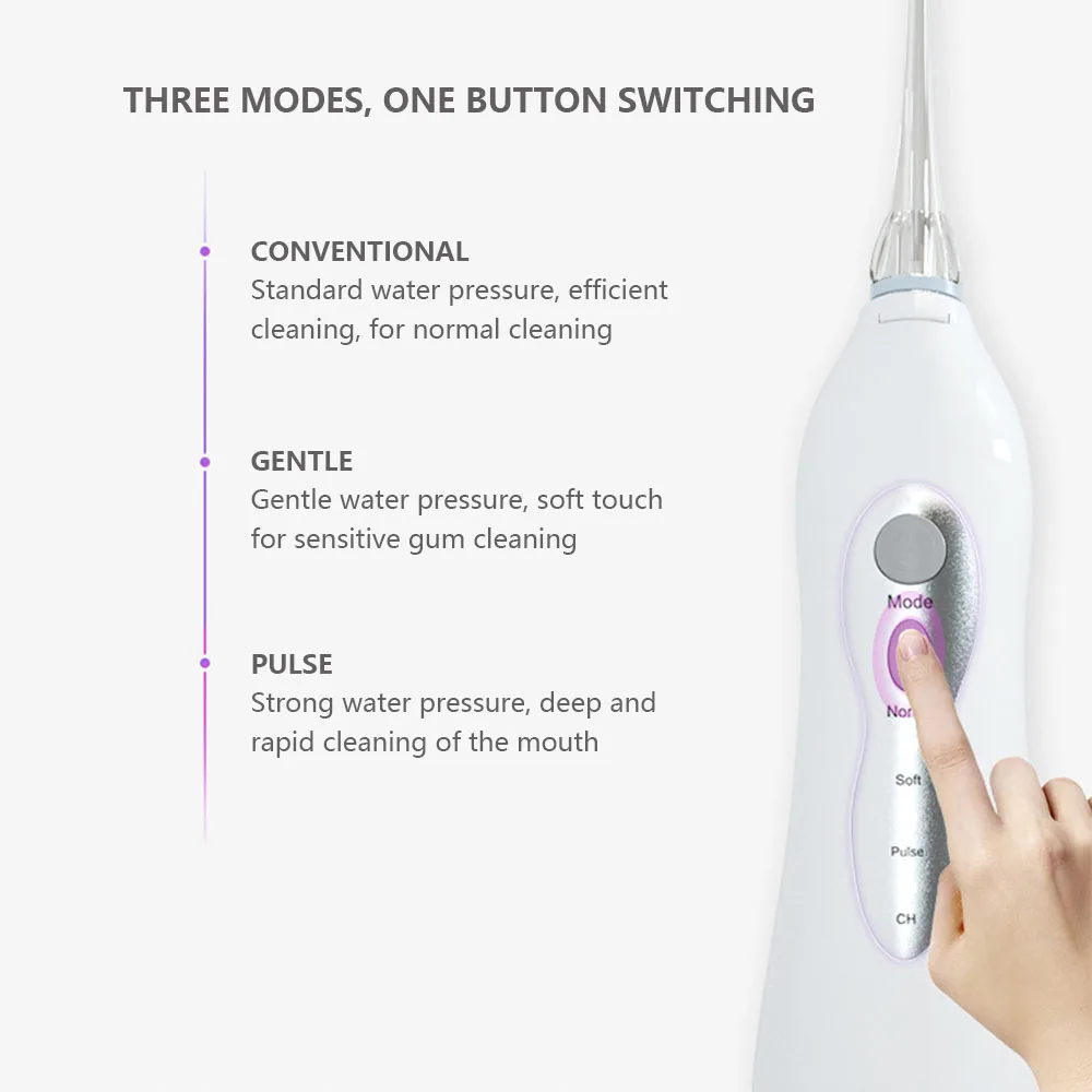 DIDIHOU ирригатор для полости рта USB перезаряжаемая переносная зубная вода водостойкий очиститель для зубов ирригатор перезаряжаемая вода