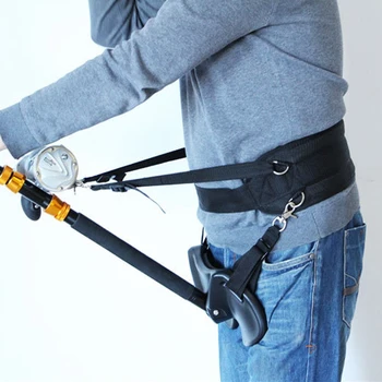 

Fishing Belt Rod Holder Adjustable Fishing Harness Rock Waist Belt Fishing Rod Pole Stand Saltwater Fishing Tackle