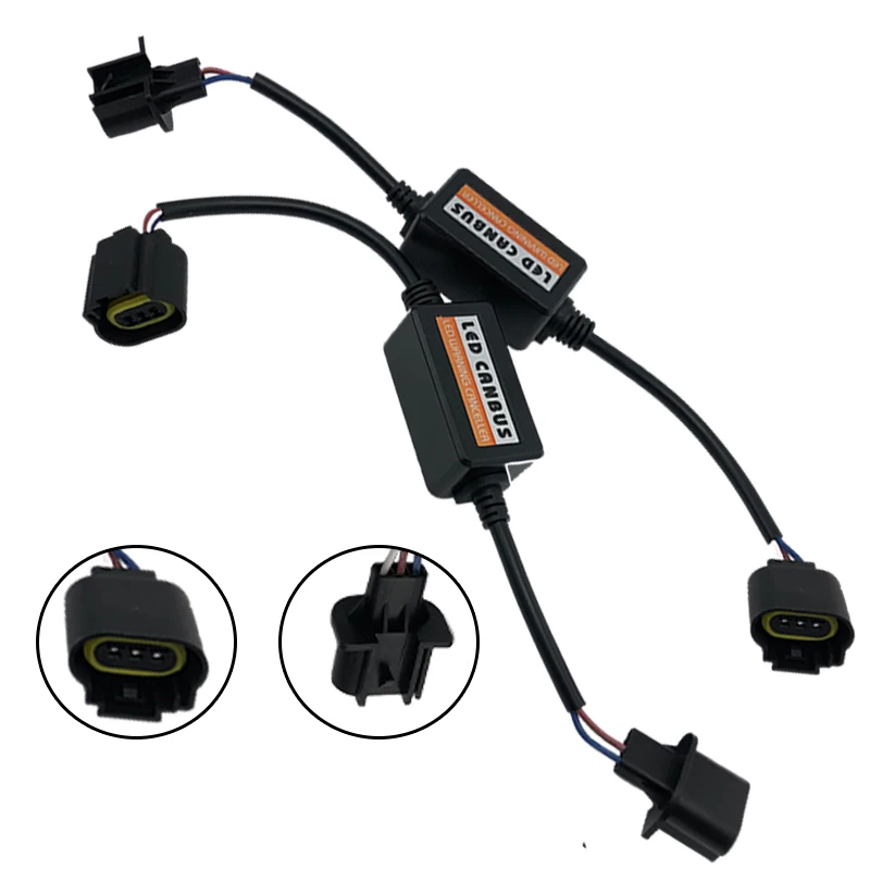 

SHUOKE LED Canbus LED Kit Module Wiring Decoder H1 H3 H4 H7 H8/9/11 9005 9006 9007 Warning Canceller No Error Capacitor 2 PCS
