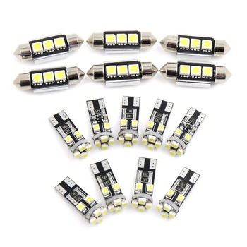 

15Pcs White T10 36mm Car Dome Map Reading LED Interior Light Canbus Set